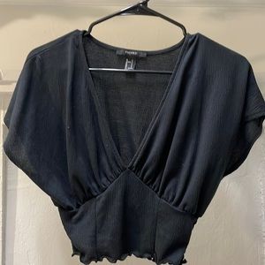 Black Forever 21 Blouse (Size: S)